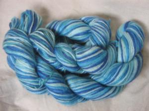 Soysilk Hand-Painted DK - Ocean Blue Mix